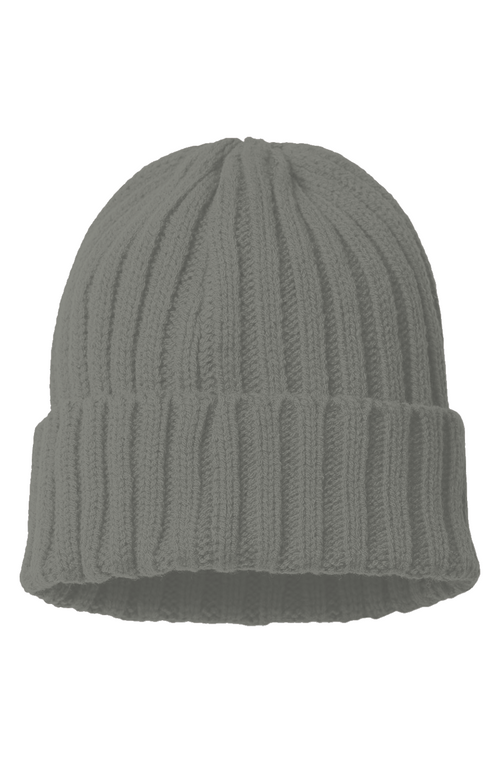 Long Toe Life Flag Foot Cable Knit Beanie