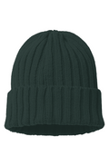 Long Toe Life Flag Foot Cable Knit Beanie