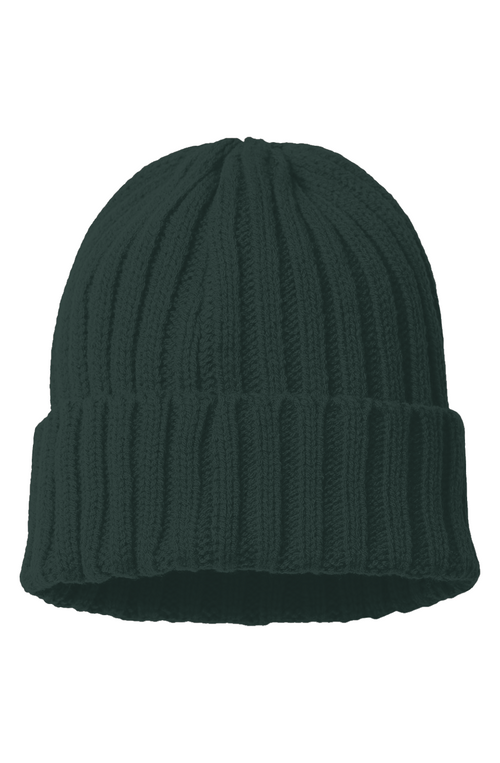 Long Toe Life Flag Foot Cable Knit Beanie